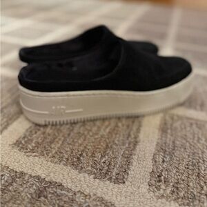 Women's Nike Air Force 1 Lover XX Black Slip-On Platform Shoes